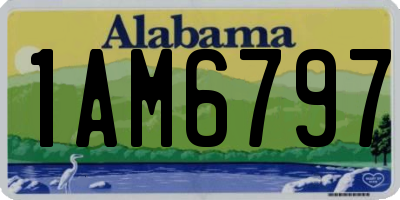 AL license plate 1AM6797