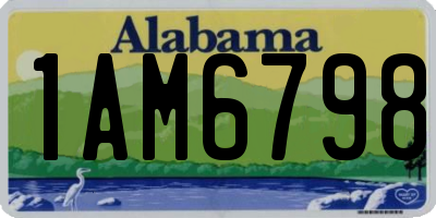 AL license plate 1AM6798