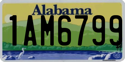 AL license plate 1AM6799