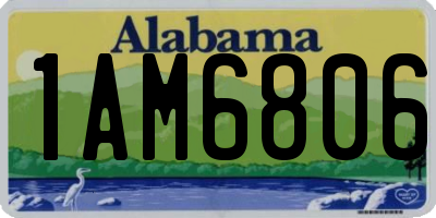 AL license plate 1AM6806