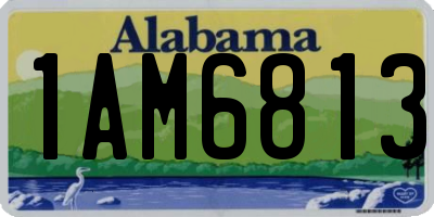 AL license plate 1AM6813