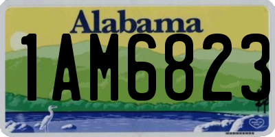 AL license plate 1AM6823