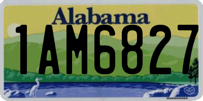 AL license plate 1AM6827