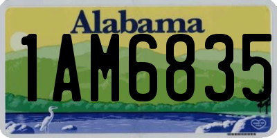 AL license plate 1AM6835