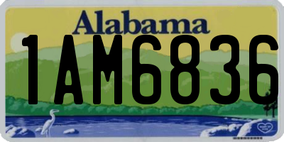 AL license plate 1AM6836