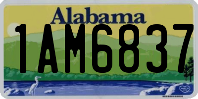AL license plate 1AM6837