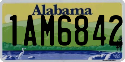 AL license plate 1AM6842