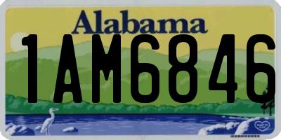 AL license plate 1AM6846