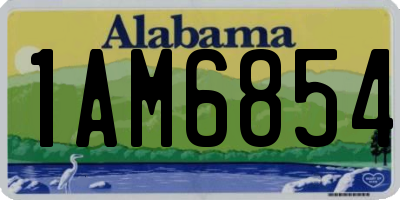 AL license plate 1AM6854