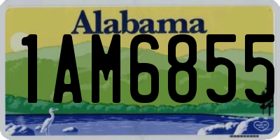 AL license plate 1AM6855