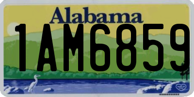 AL license plate 1AM6859