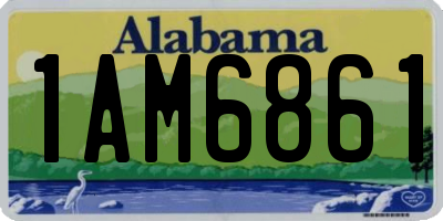 AL license plate 1AM6861