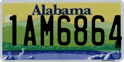 AL license plate 1AM6864