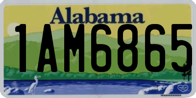 AL license plate 1AM6865