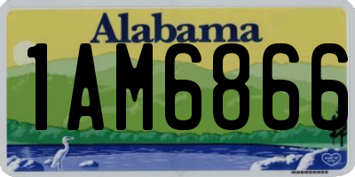 AL license plate 1AM6866
