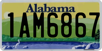 AL license plate 1AM6867