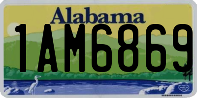 AL license plate 1AM6869