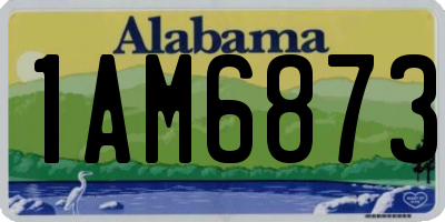 AL license plate 1AM6873