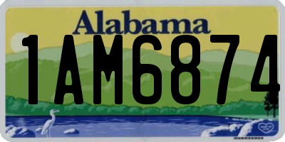 AL license plate 1AM6874