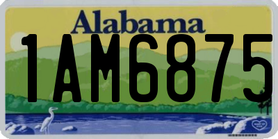 AL license plate 1AM6875