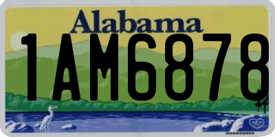 AL license plate 1AM6878