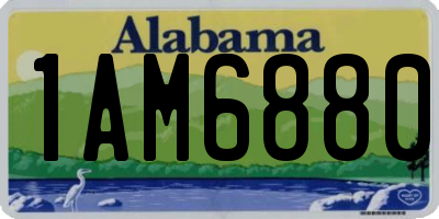 AL license plate 1AM6880