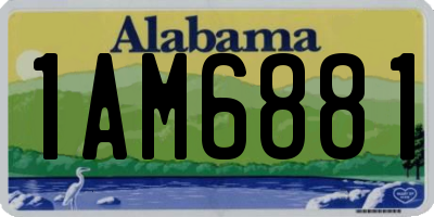 AL license plate 1AM6881
