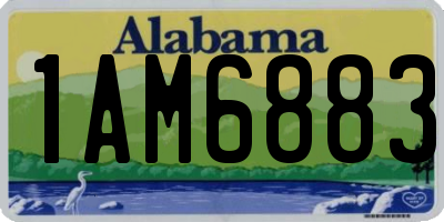 AL license plate 1AM6883