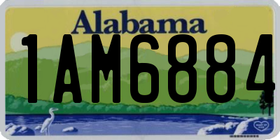 AL license plate 1AM6884