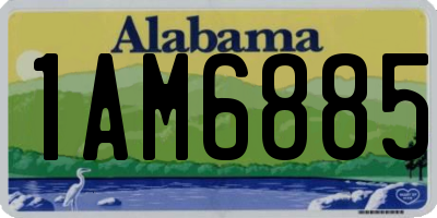 AL license plate 1AM6885