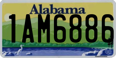 AL license plate 1AM6886