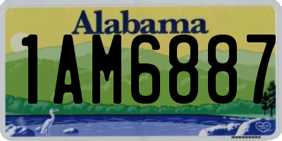 AL license plate 1AM6887
