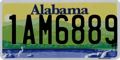 AL license plate 1AM6889
