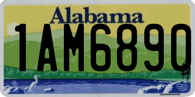 AL license plate 1AM6890
