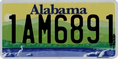 AL license plate 1AM6891
