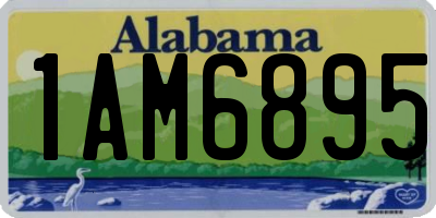 AL license plate 1AM6895