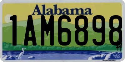 AL license plate 1AM6898