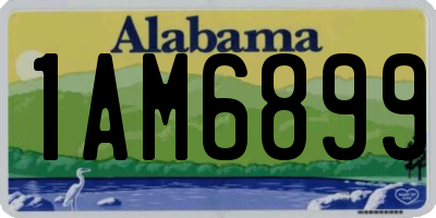 AL license plate 1AM6899