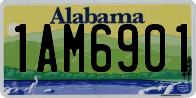 AL license plate 1AM6901