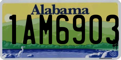 AL license plate 1AM6903