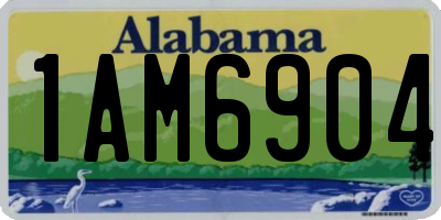 AL license plate 1AM6904