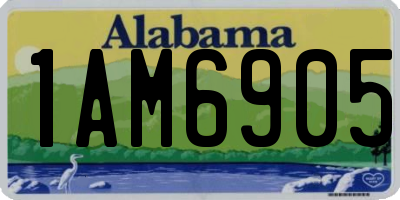 AL license plate 1AM6905