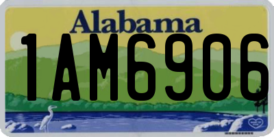 AL license plate 1AM6906