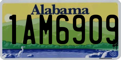 AL license plate 1AM6909