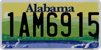 AL license plate 1AM6915
