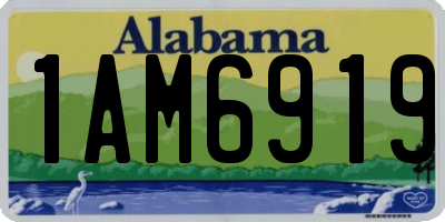 AL license plate 1AM6919