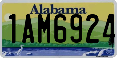 AL license plate 1AM6924