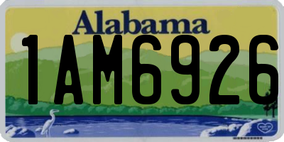 AL license plate 1AM6926