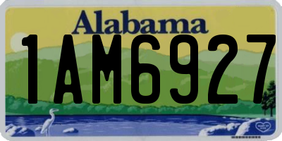 AL license plate 1AM6927