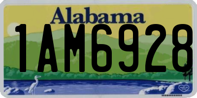 AL license plate 1AM6928
